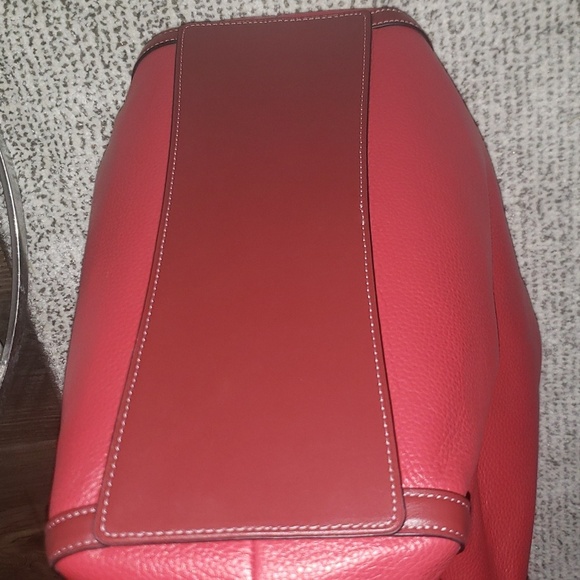 COACH Kristy Pebbled Leather Red 🍎 - Picture 8 of 15